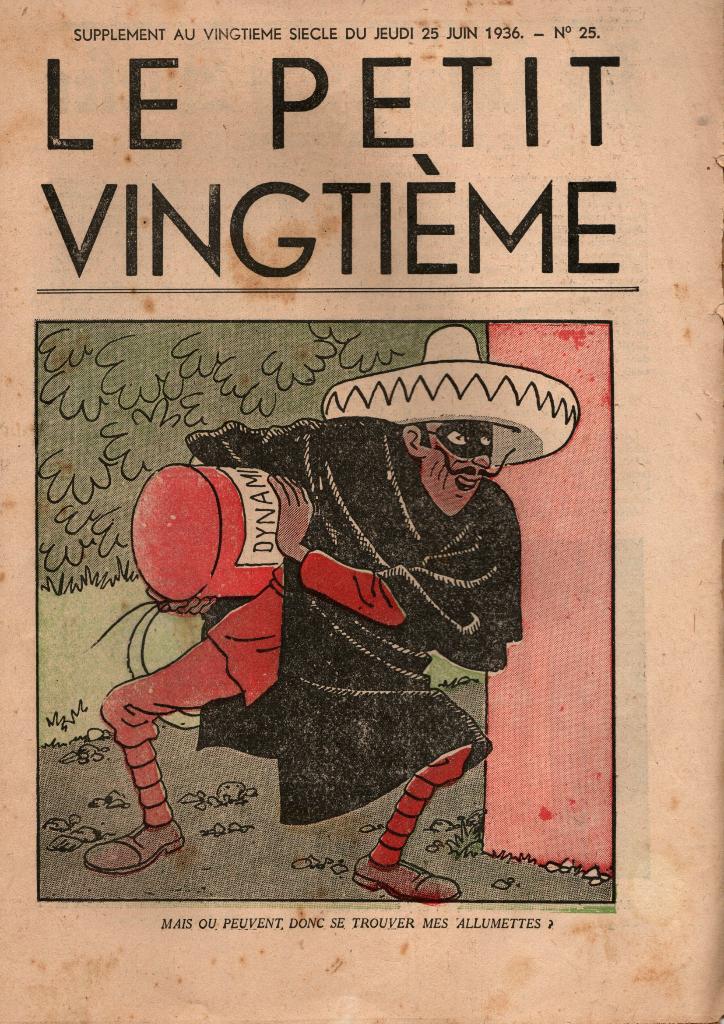 BD journal Le Petit Vingtième du 25 06 36, Une BD, Enlèvement, Utilisé, Hergé