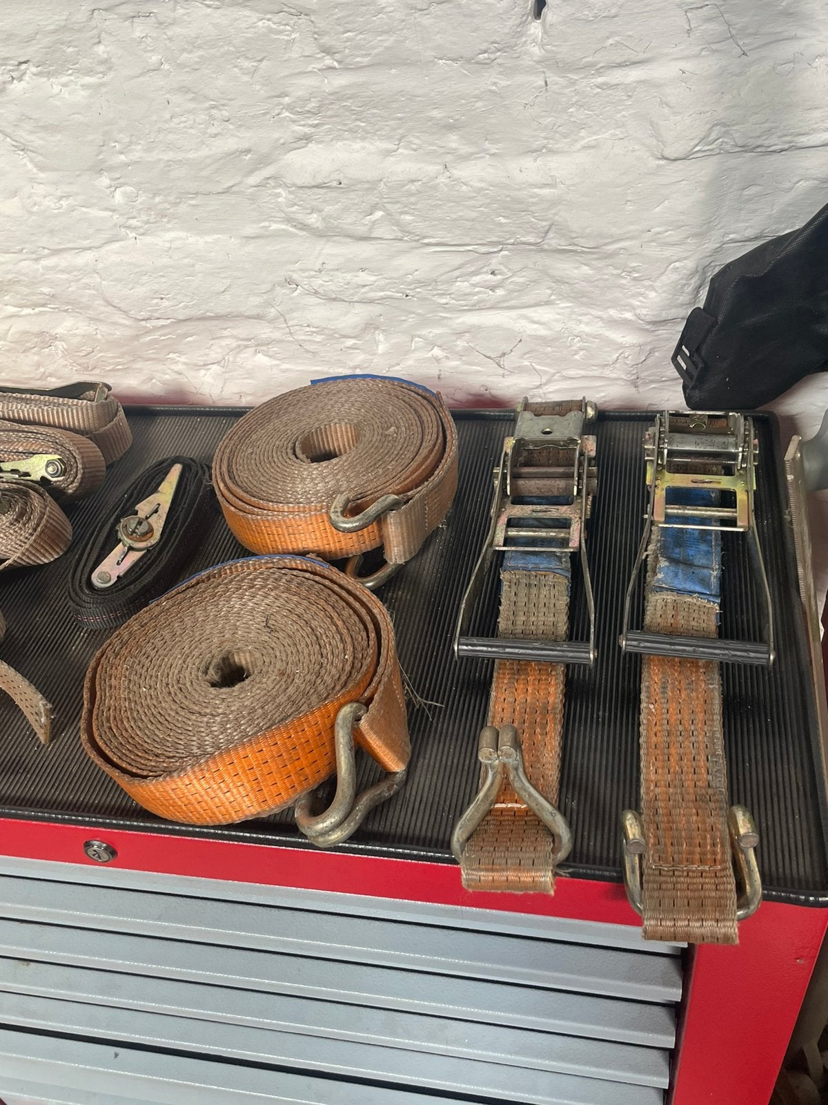 Set spanbanden met ratel - 7 stuks, Ophalen, Gebruikt