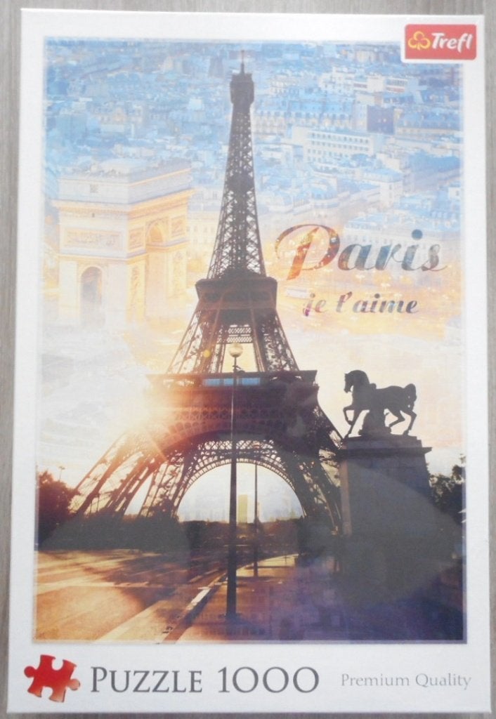 trefl puzzel 1000 stukjes paris je l'aime nieuw 5 euro., Enlèvement ou Envoi, Neuf