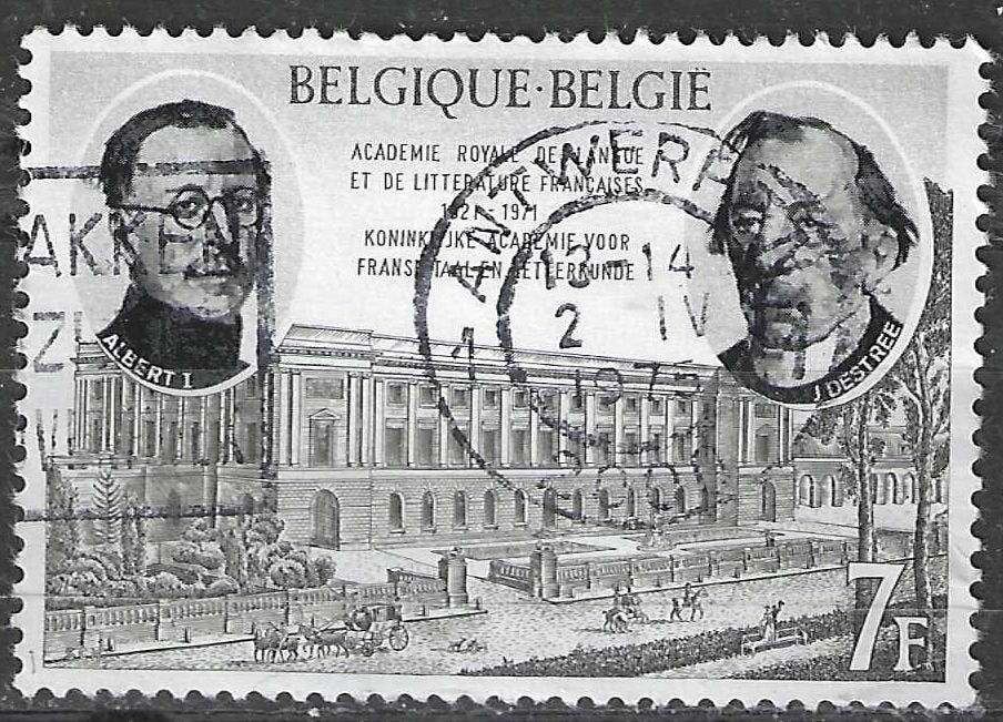 Belgique 1971 - Yvert/OBP 1576 - Académie de lanue fra (ST), Envoi, Affranchi, Oblitéré