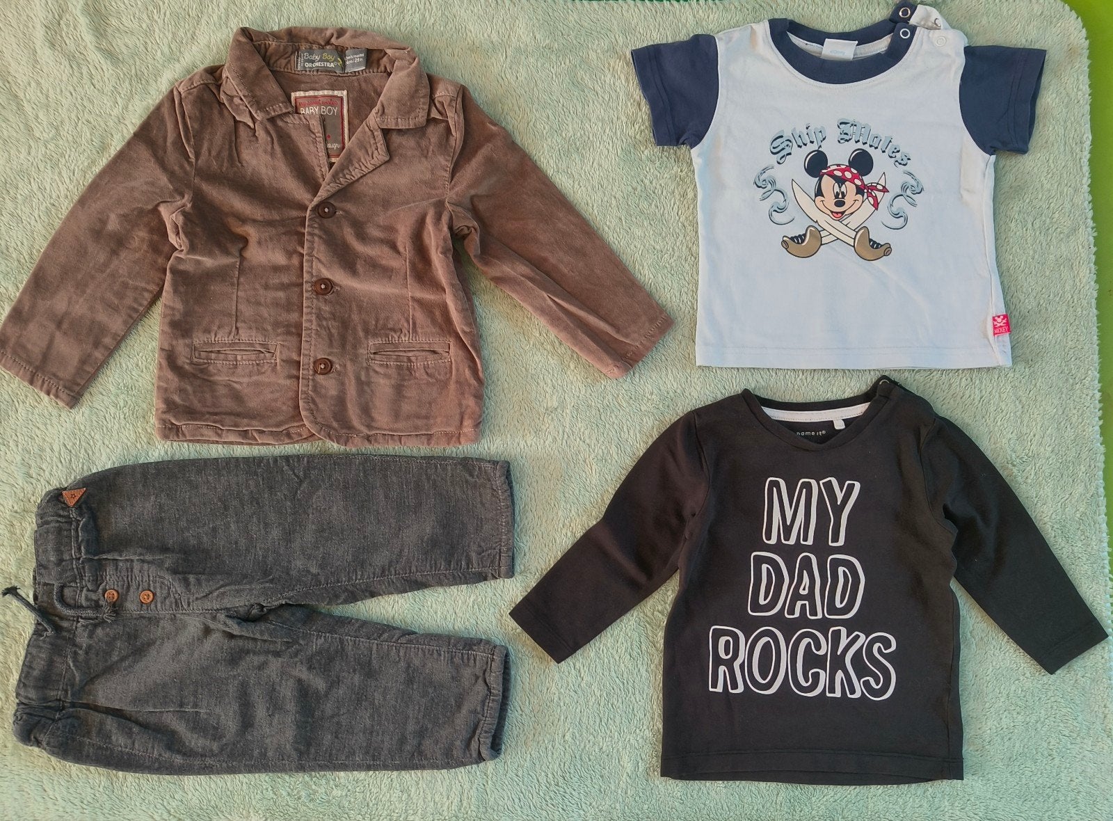 baby boy peuter herfst winter set maat 74-80, Broekje, Verzenden, H&M, Zo goed als nieuw