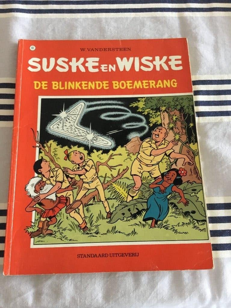 Suske en Wiske De blinkende boemerang 161, Willy Vandersteen, Eén stripboek, Ophalen of Verzenden, Zo goed als nieuw