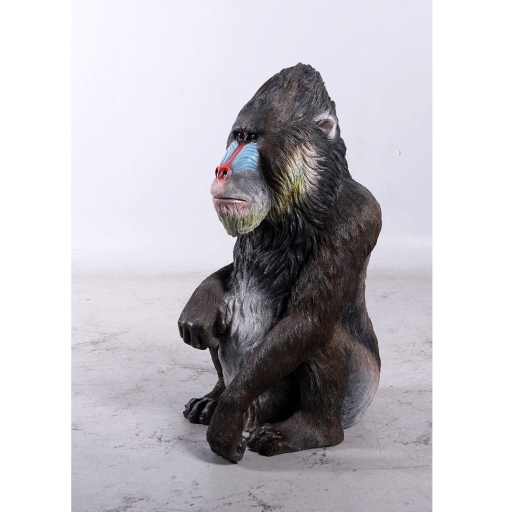Statue Mandrill Hauteur 97 cm - Singe, Enlèvement, Neuf