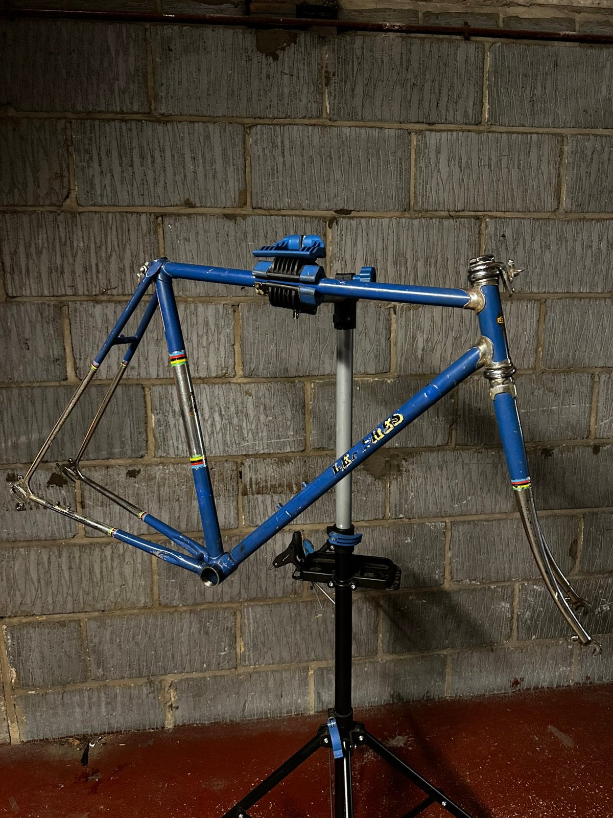 Stalen koersfiets frame, Fietsen en Brommers, Ophalen, Frame, Gebruikt, Staal