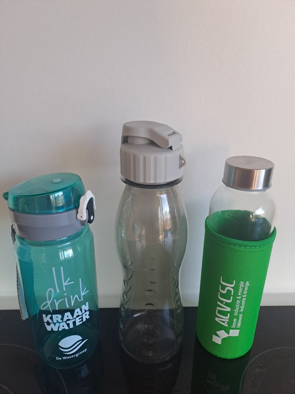 3 waterflessen, Sport en Fitness, Drinkbussen, Ophalen