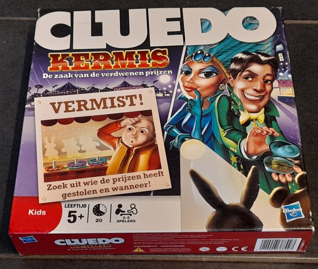 Spel: "CLUEDO - Kermis", Hobby en Vrije tijd, Ophalen of Verzenden
