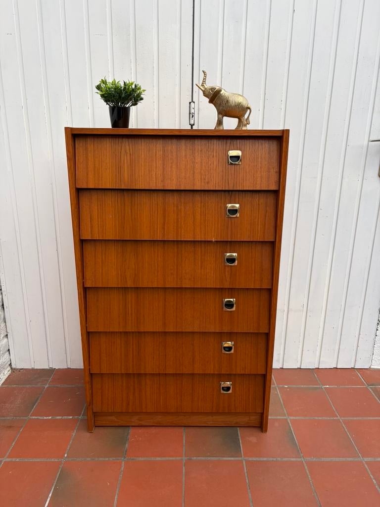 Vintage schoenenkast in Scandinavische stijl, Huis en Inrichting, Ophalen, Gebruikt
