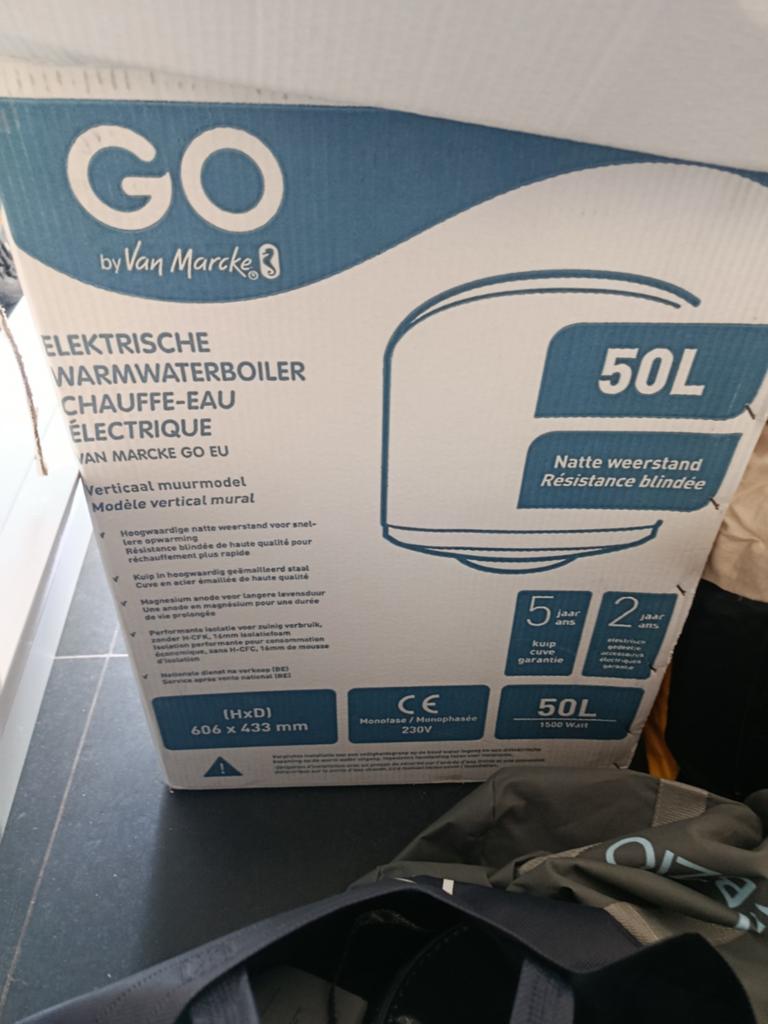 Elektrische warmwater boiler  merk go by van marcke, Doe-het-zelf en Bouw, Ophalen, Boiler