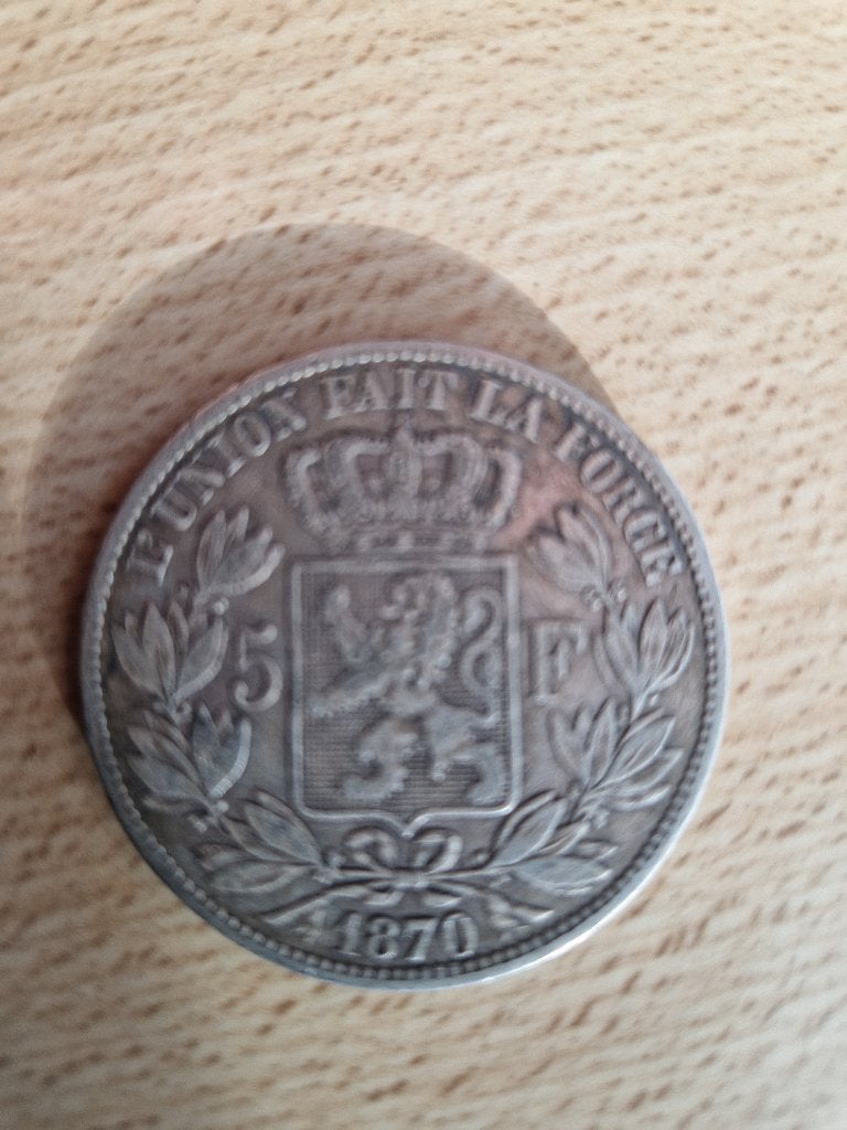 Munt 5 F Leopold II, Postzegels en Munten, Ophalen