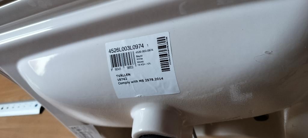 Lavabo voor op ikea badkamerkast je, Ophalen, 50 tot 100 cm, Zo goed als nieuw, Minder dan 100 cm