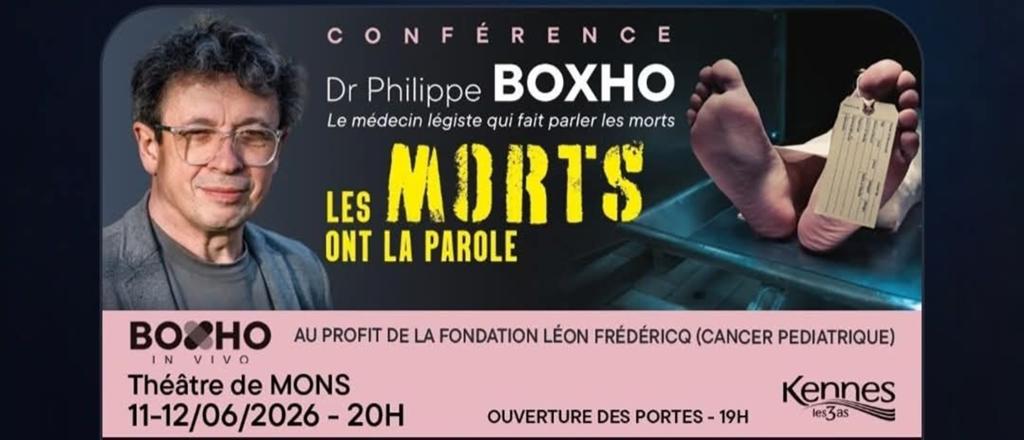 Conférence Les morts ont la parole de Philippe Boxho, Juni