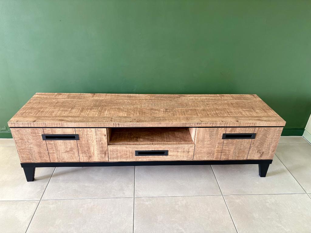 Houten tv-meubel, Huis en Inrichting, Ophalen, 100 tot 150 cm, Zo goed als nieuw, Minder dan 100 cm