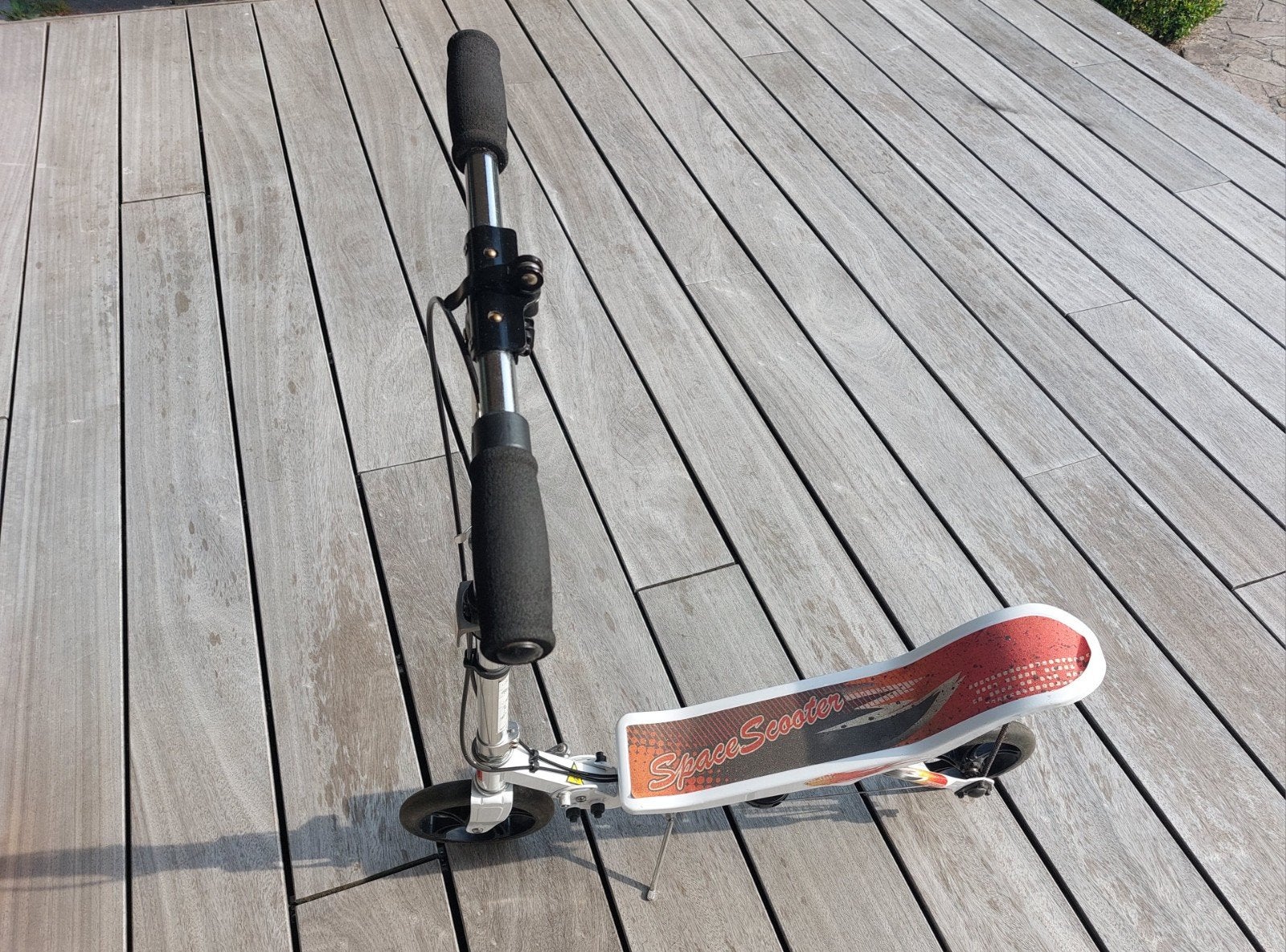 Step space scooter ketting wit, Fietsen en Brommers, Ophalen, Gebruikt, Gewone step, Space Scooter