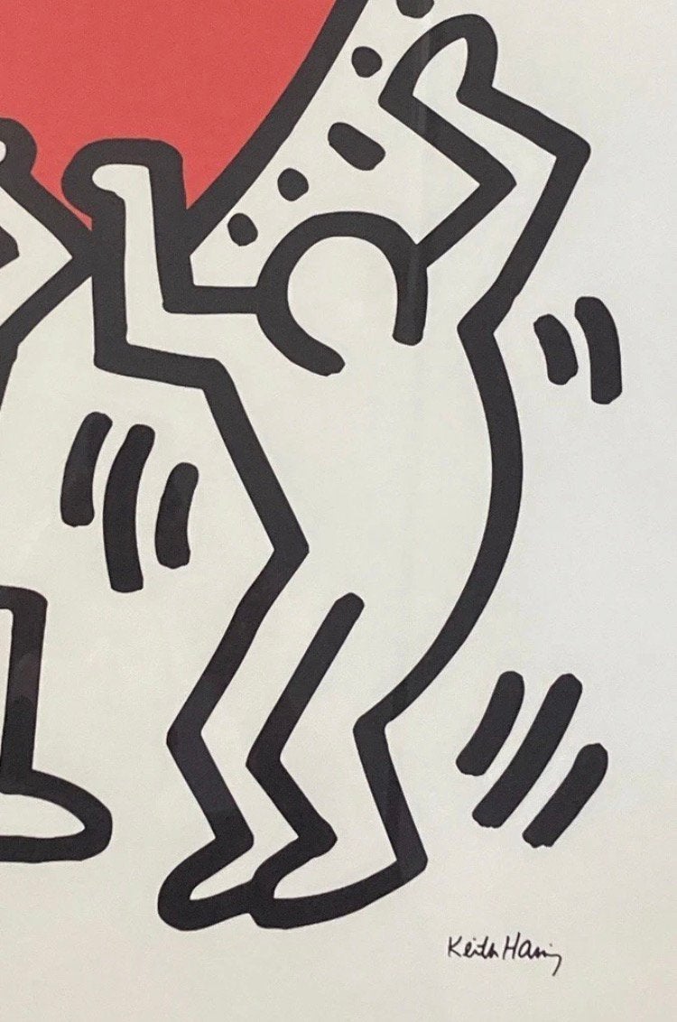 Keith Haring : lithographie 50 par 70 cm, Enlèvement ou Envoi, Lithographie
