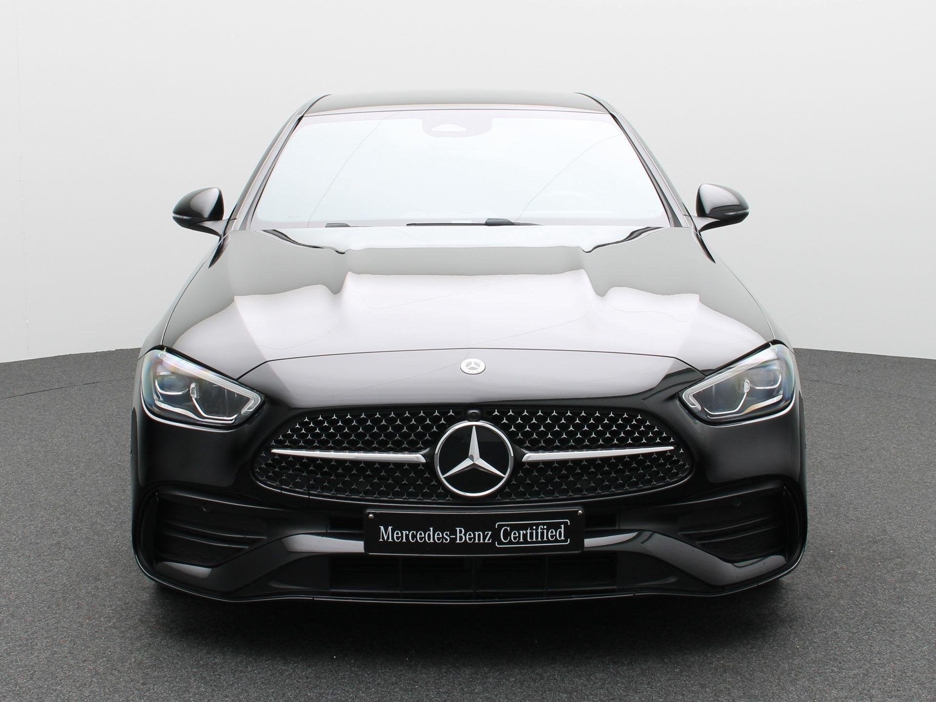 Mercedes-Benz C 180 AMG Line Berline + CARPLAY + LED + CAMER, Auto's, Automaat, 4 cilinders, Zwart, https://public.car-pass.be/vhr/147a2e74-f566-4f6d-b1c7-fac38bf468b3