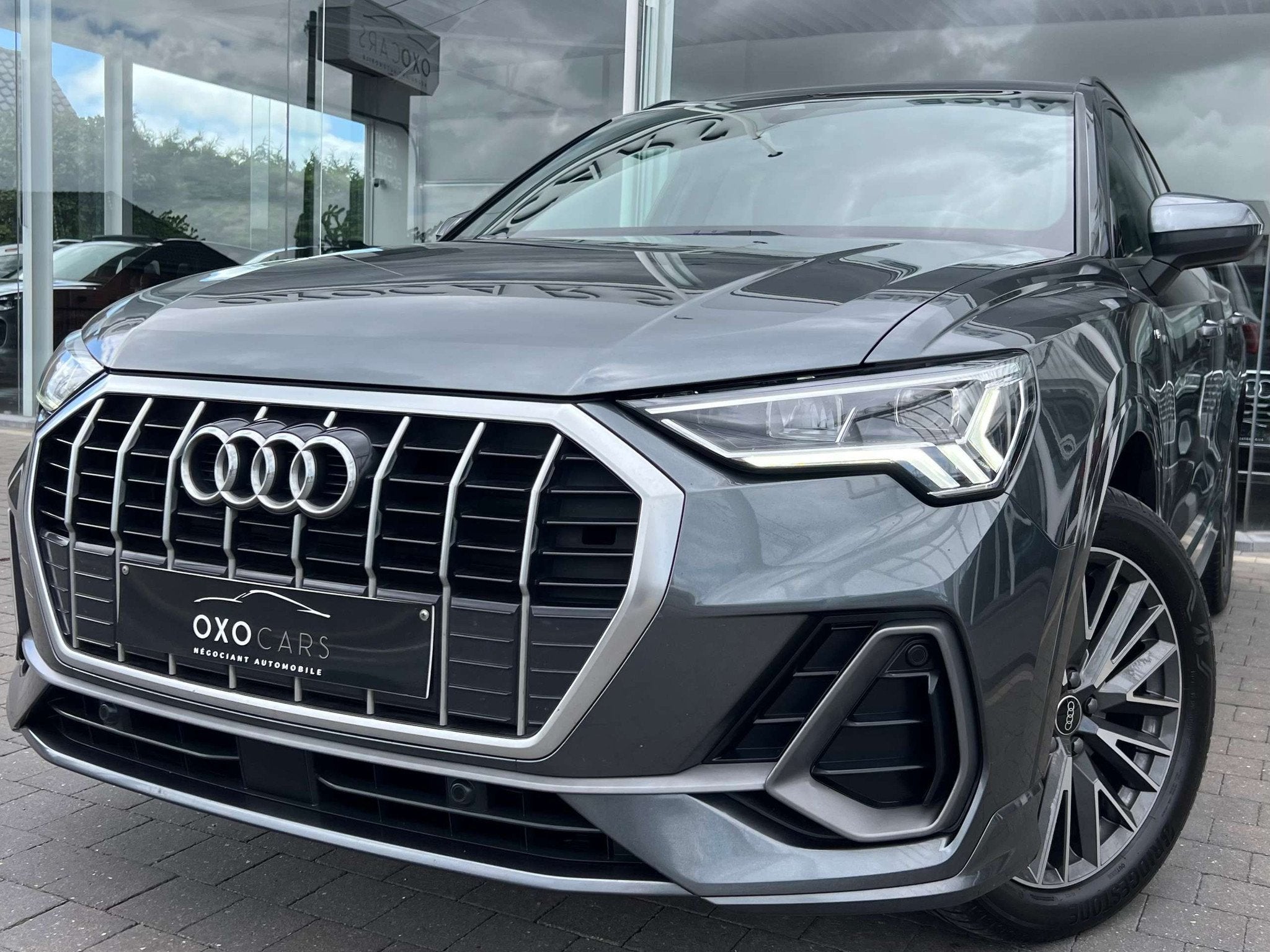 Audi Q3 S-LINE 35 TDI 150CV / LED Matrix / Cuir Sport / Cock, Autos, Argent ou Gris, Achat, Entreprise, Alcantara