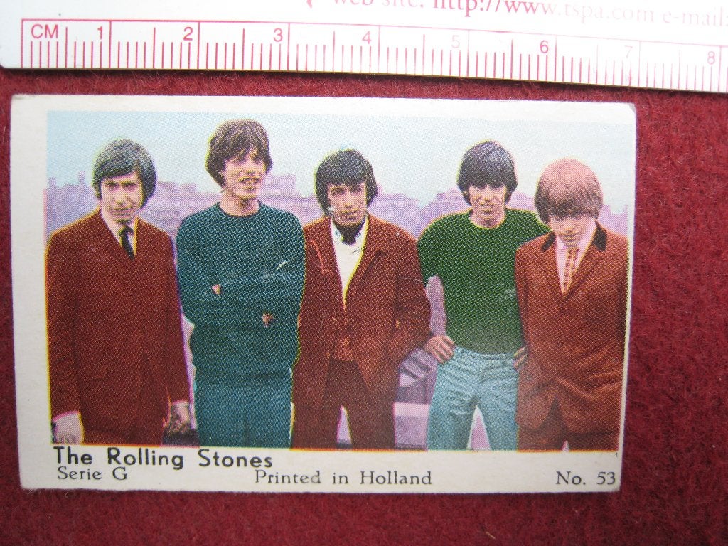 Chromo's The Rolling Stones Nr 53 Serie G, Verzamelen, 1960 tot 1980, Verzenden, Zo goed als nieuw, Prent