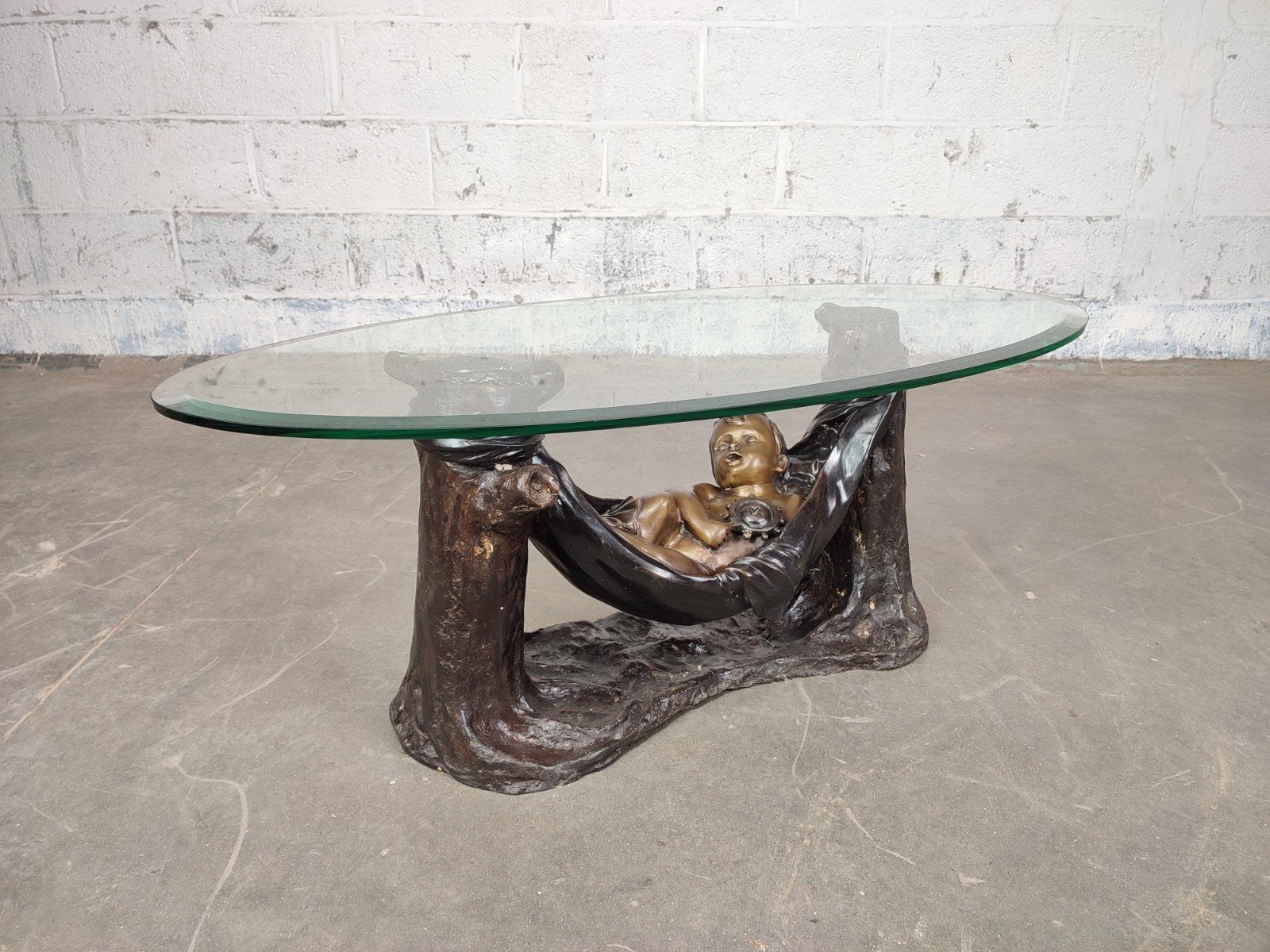 Salontafel met bronzen beeld, Antiquités & Art, Enlèvement