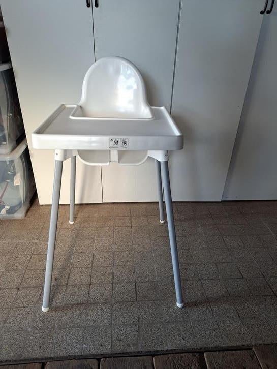 Witte ikea kinderstoel, Ophalen, Zo goed als nieuw