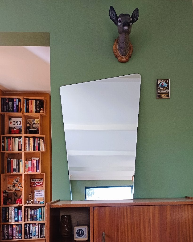 Grand miroir asymétrique vintage, Enlèvement