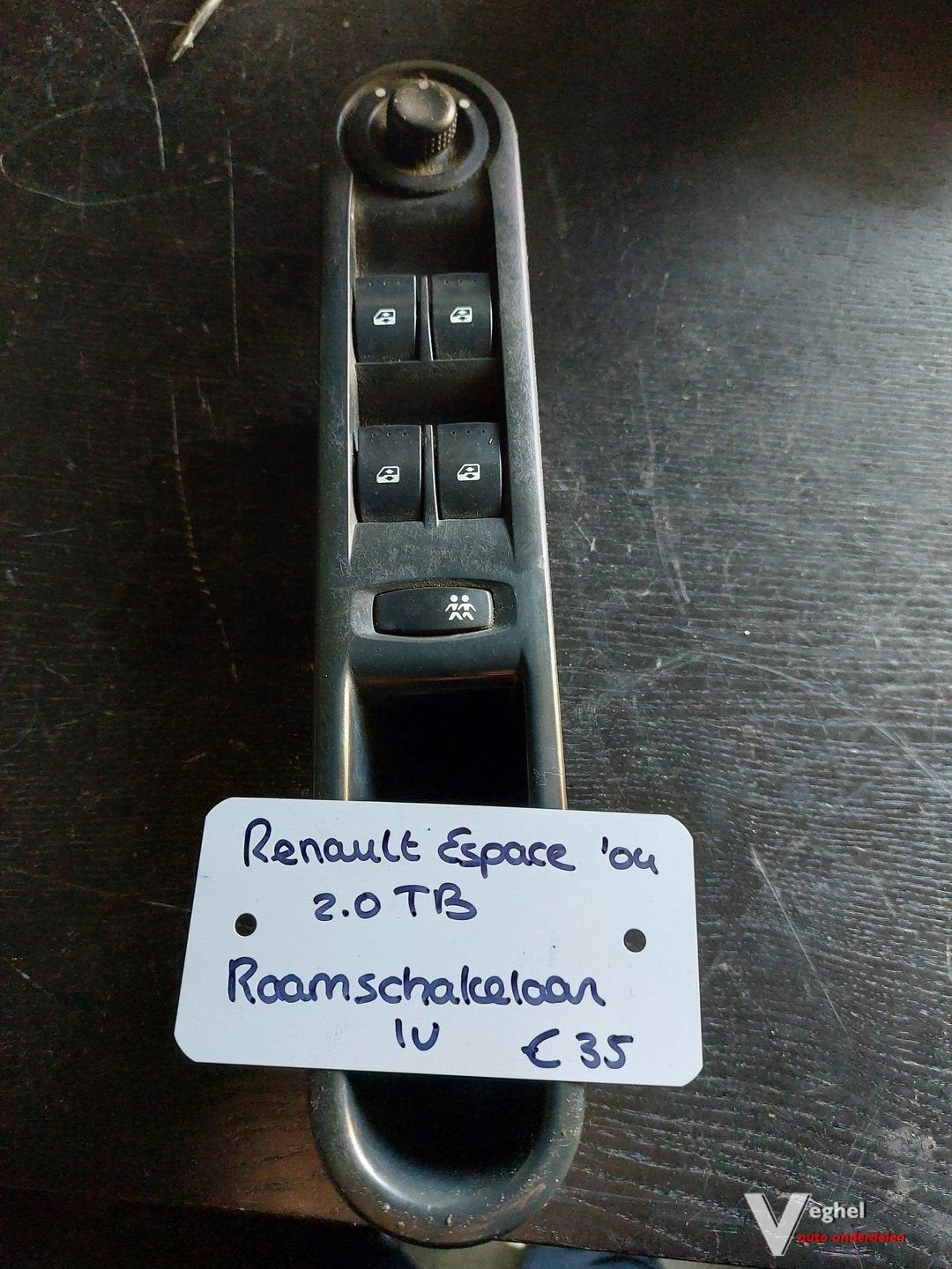Renault Espace 2.0 TB Raamschakelaar lv '04, Gebruikt, -, -, Ophalen of Verzenden
