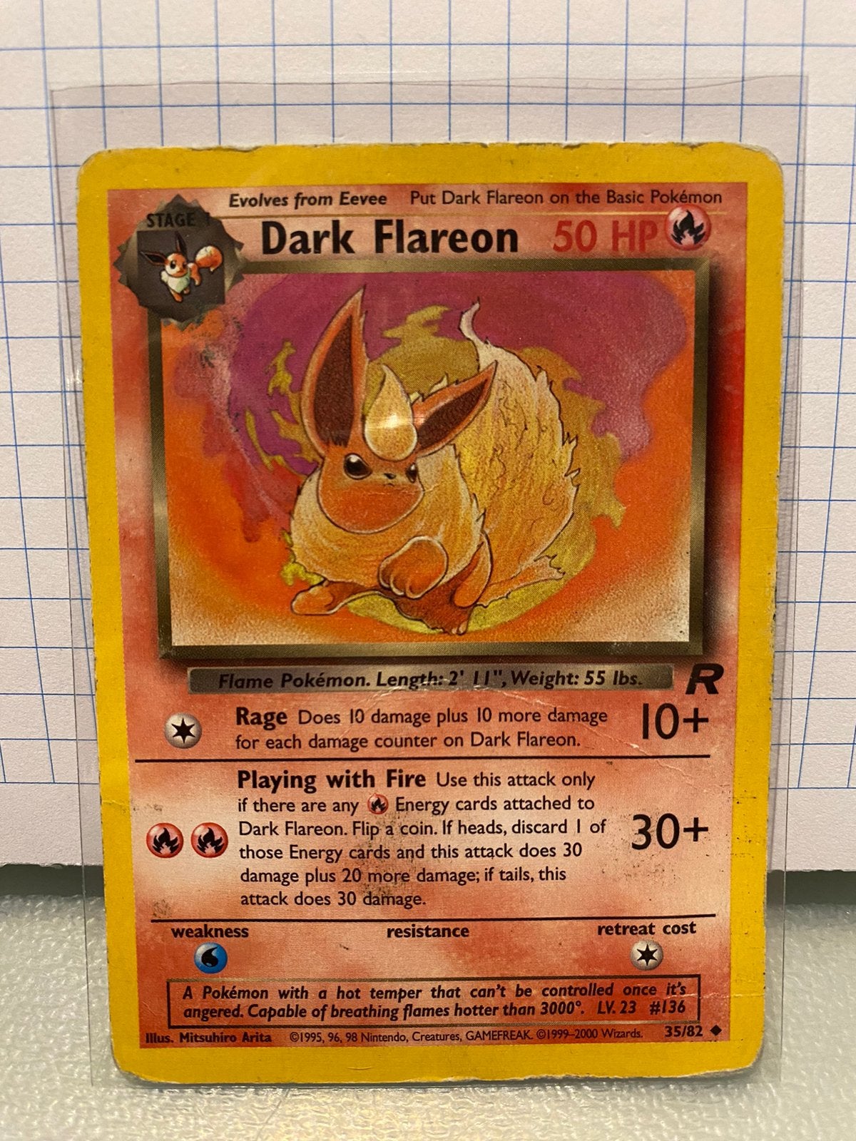 Pokémon TCG Dark Flareon, Enlèvement ou Envoi, Utilisé
