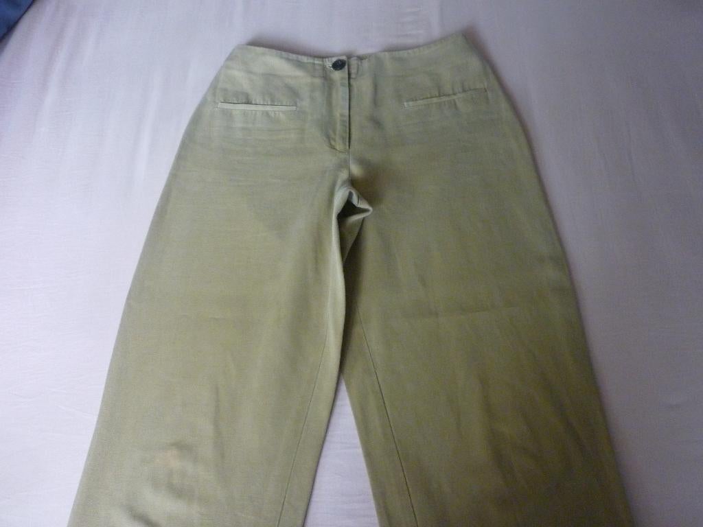 Katoen-Linnen Cropped Broek Rue Blanche, Kleding | Dames, Rue Blanche, Overige kleuren, Ophalen of Verzenden, Zo goed als nieuw
