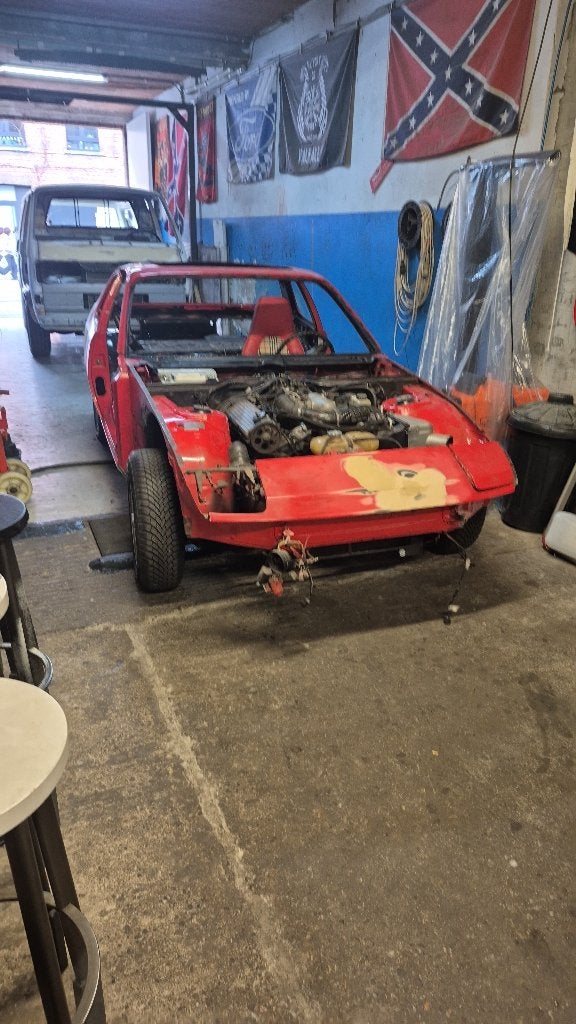 porsche 924, Achterwielaandrijving, Zwart, Leder en Stof, Handgeschakeld