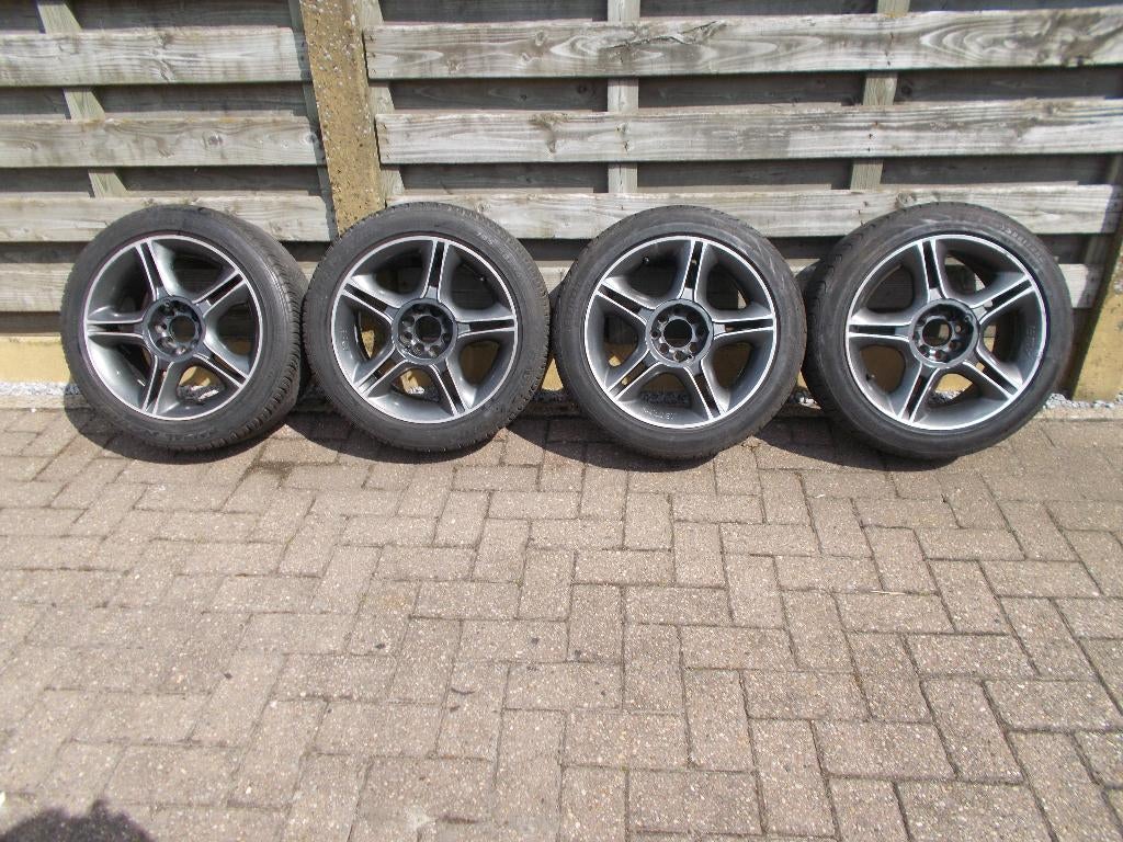Peugeot 306GTI-sportvelgen met nieuwe banden 16 inch, Pneus et Jantes, 16 pouces, Véhicule de tourisme, Pneus été