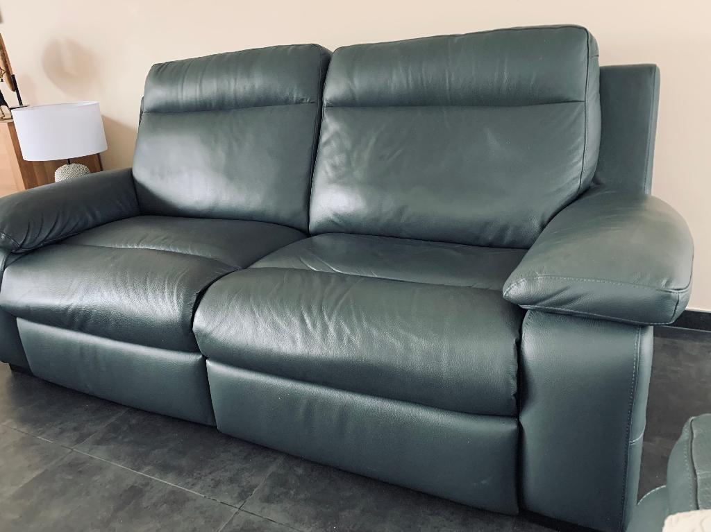 lederen salon, Ophalen, Zo goed als nieuw, Leer, Modern