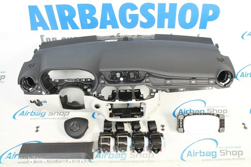 Airbag kit Tableau de bord noir blanc Mercedes B W246, Enlèvement ou Envoi, Utilisé