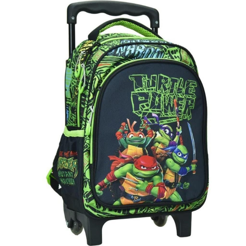 Ninja Turtles Trolley Rugzak - TMNT Reiskoffertje, Zwart, Minder dan 40 cm, Uitschuifbare handgreep, Nieuw