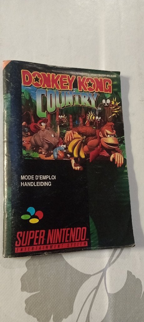 SNES Donkey Kong Country FAH-handleiding-Super Nintendo, Games en Spelcomputers, Ophalen of Verzenden
