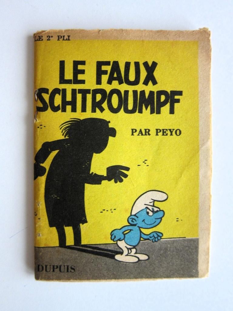 Mini-récit Spirou : Le faux Schtroumpf (Peyo 1961), Gelezen, Peyo, Eén stripboek, Ophalen of Verzenden