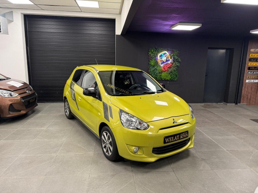 MITSUBISHI SPACESTAR 2015 1.2 BENZINE/ EURO 6 / TOPSTAAT, Auto's, Mitsubishi, Bluetooth, Geel, Bedrijf, 80 kW