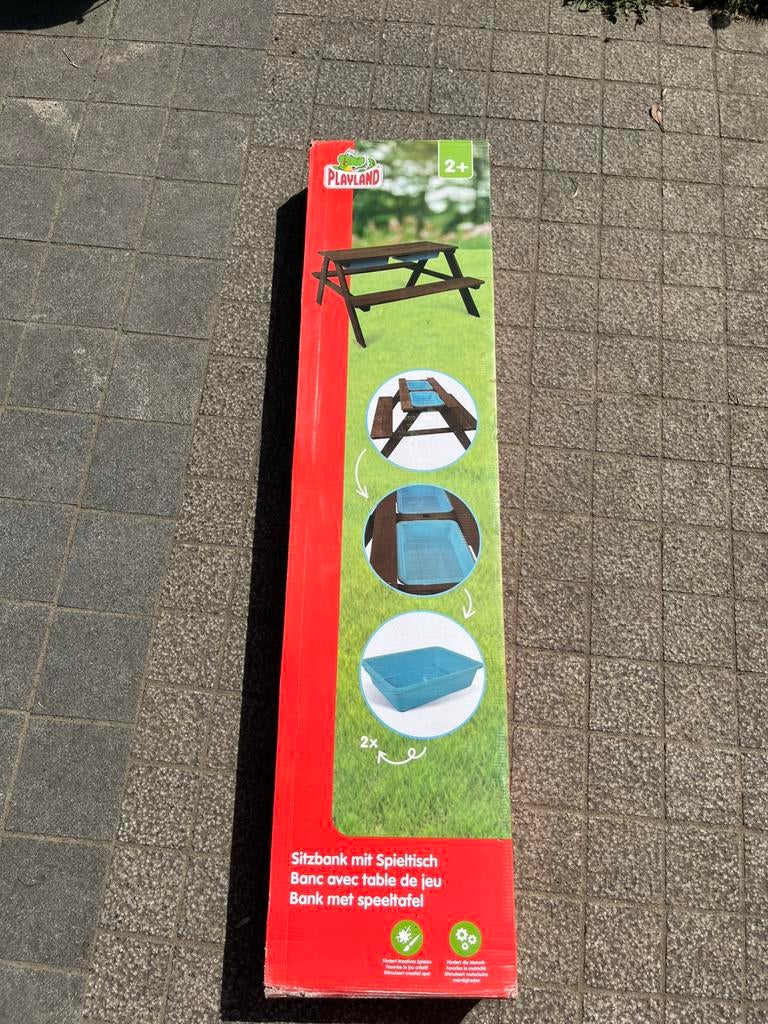 Playland bank met speeltafel, Kinderen en Baby's, Ophalen, Zo goed als nieuw
