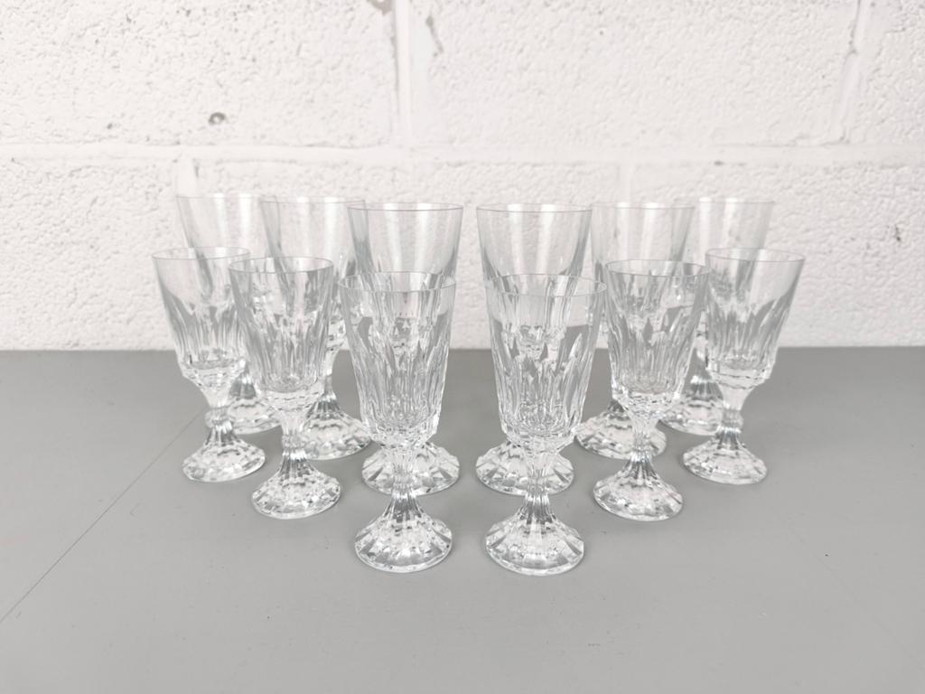 12 Baccarat Assas glazen, Antiek en Kunst, Antiek | Glaswerk en Kristal, Ophalen of Verzenden