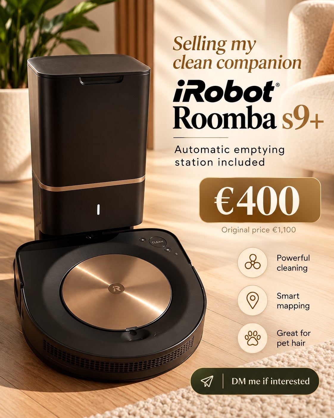 iRobot Roomba S9+, Ophalen, Zo goed als nieuw, Robotstofzuiger, IRobot