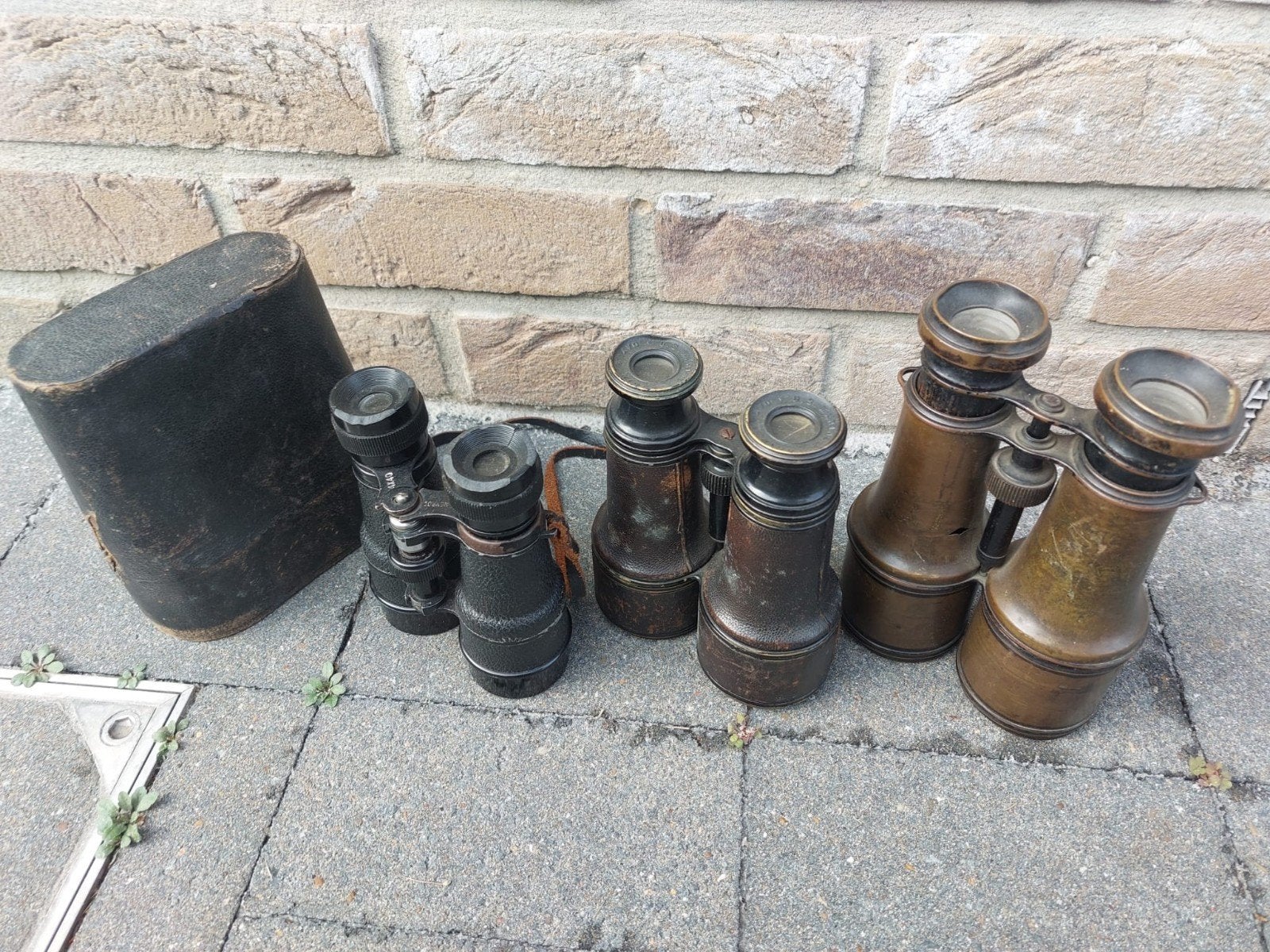 Lot van 3 Pre-WO1/WO1 Veldkijkers, Ophalen of Verzenden, Marine