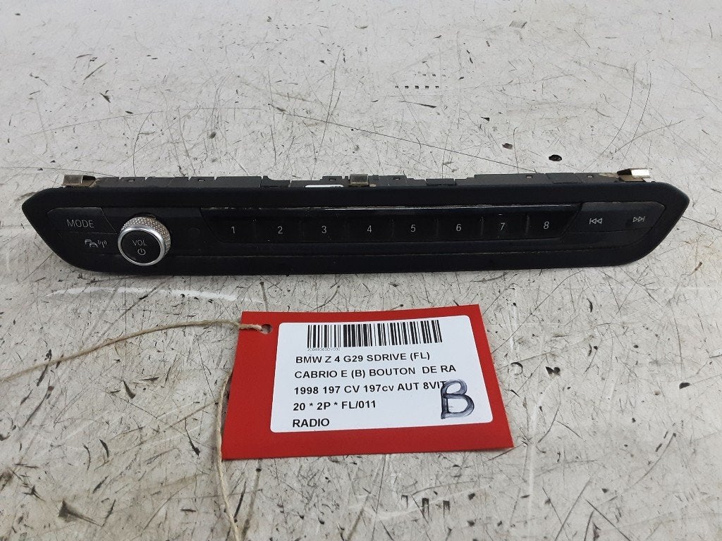 RADIO BMW Z4 Roadster (G29) (01-2018/-) (794945304), Mevr. I. Hauben, Utilisé, BMW, Rue de l'Espoir 34 34
4030  GRIVEGNÉE, BE