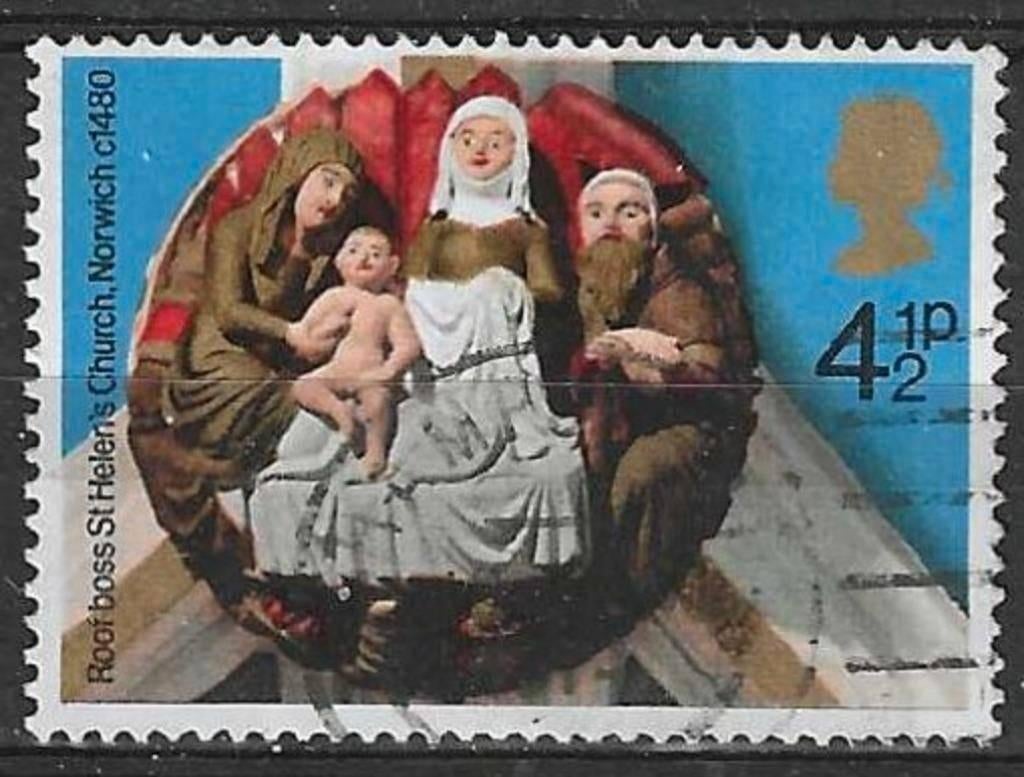 Grande-Bretagne 1974 - Yvert 743 - Noël - Ornement (ST), Envoi, Affranchi
