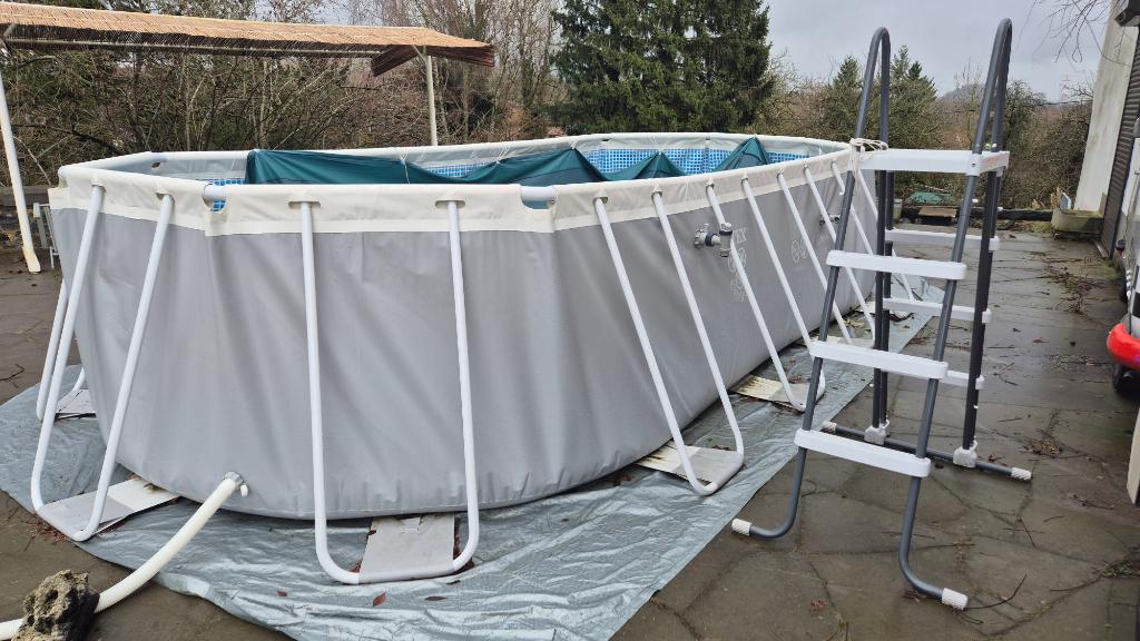 piscine Intex 18 m3, Comme neuf, Enlèvement, Rectangulaire, 400 cm ou plus