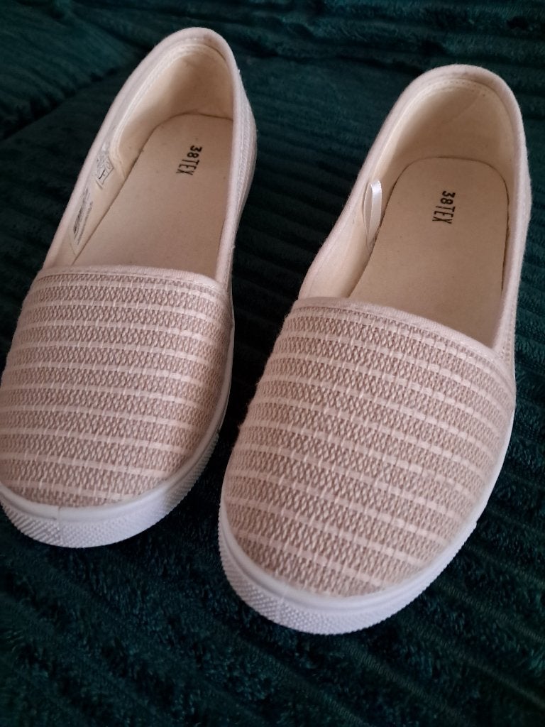 Zomerschoenen in Linnen, Instappers, Nieuw, Ophalen of Verzenden, Roze