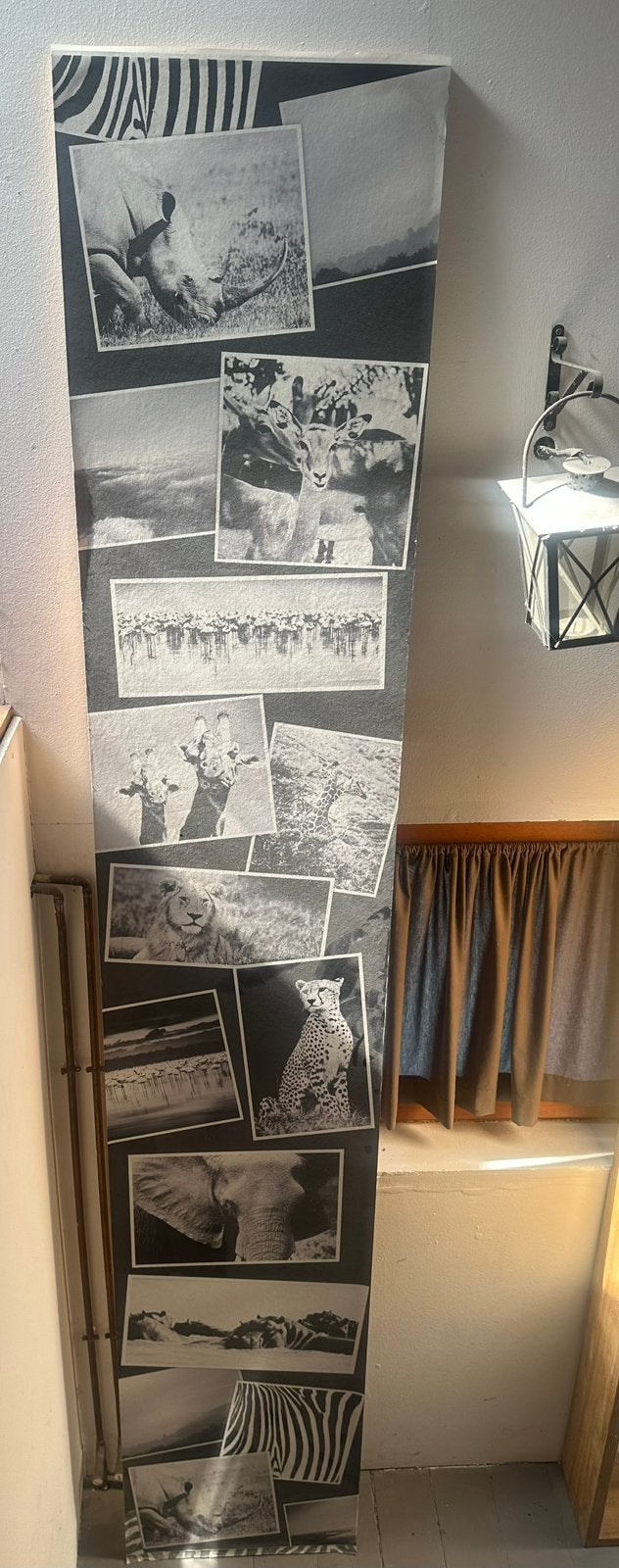 Panneau décoratif motif africain, Enlèvement, Comme neuf