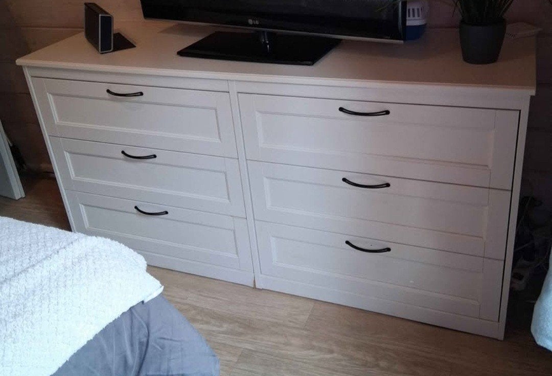 Dressoir met schuiven wit, Ophalen