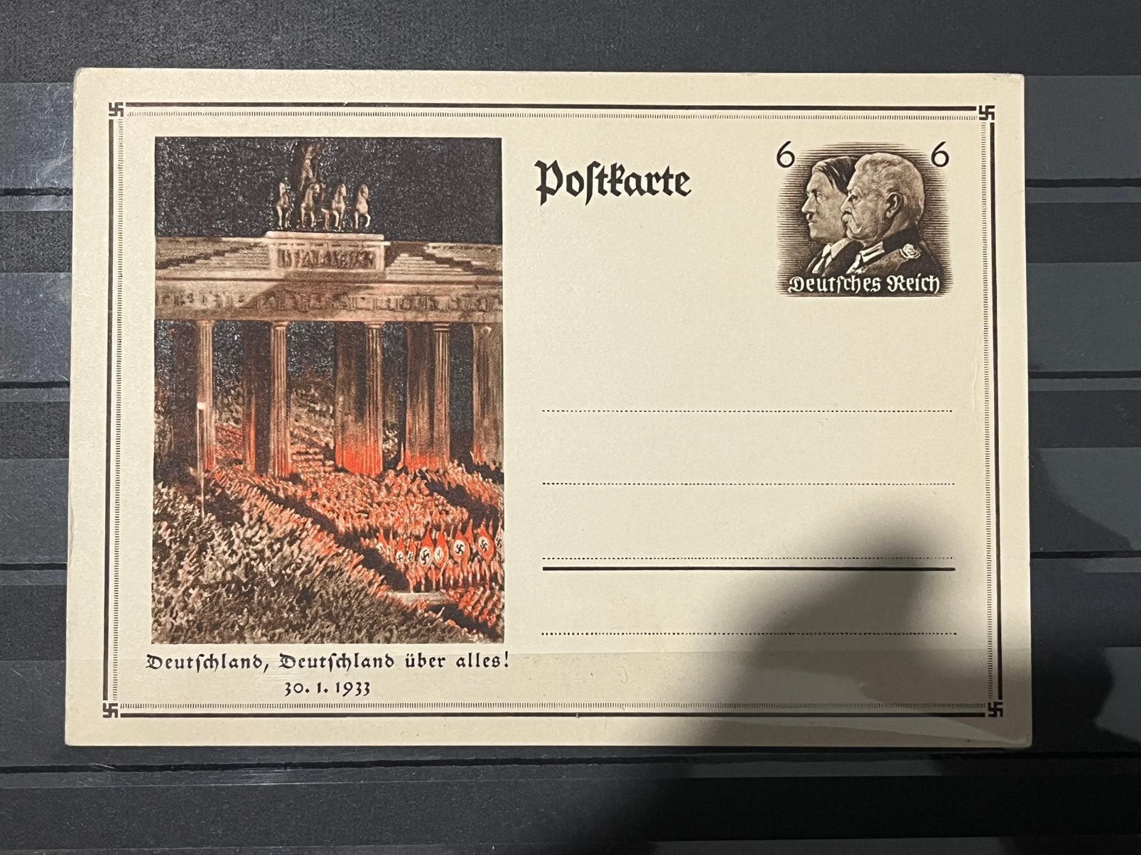 Carte postale « Deutschland, Deutschland über alles !, Enlèvement ou Envoi, Autres, Autres types