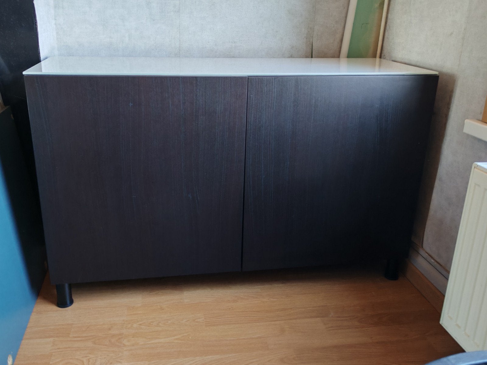 meuble besta 120 cm, Avec porte(s), 25 à 50 cm, Autres essences de bois, 100 à 150 cm