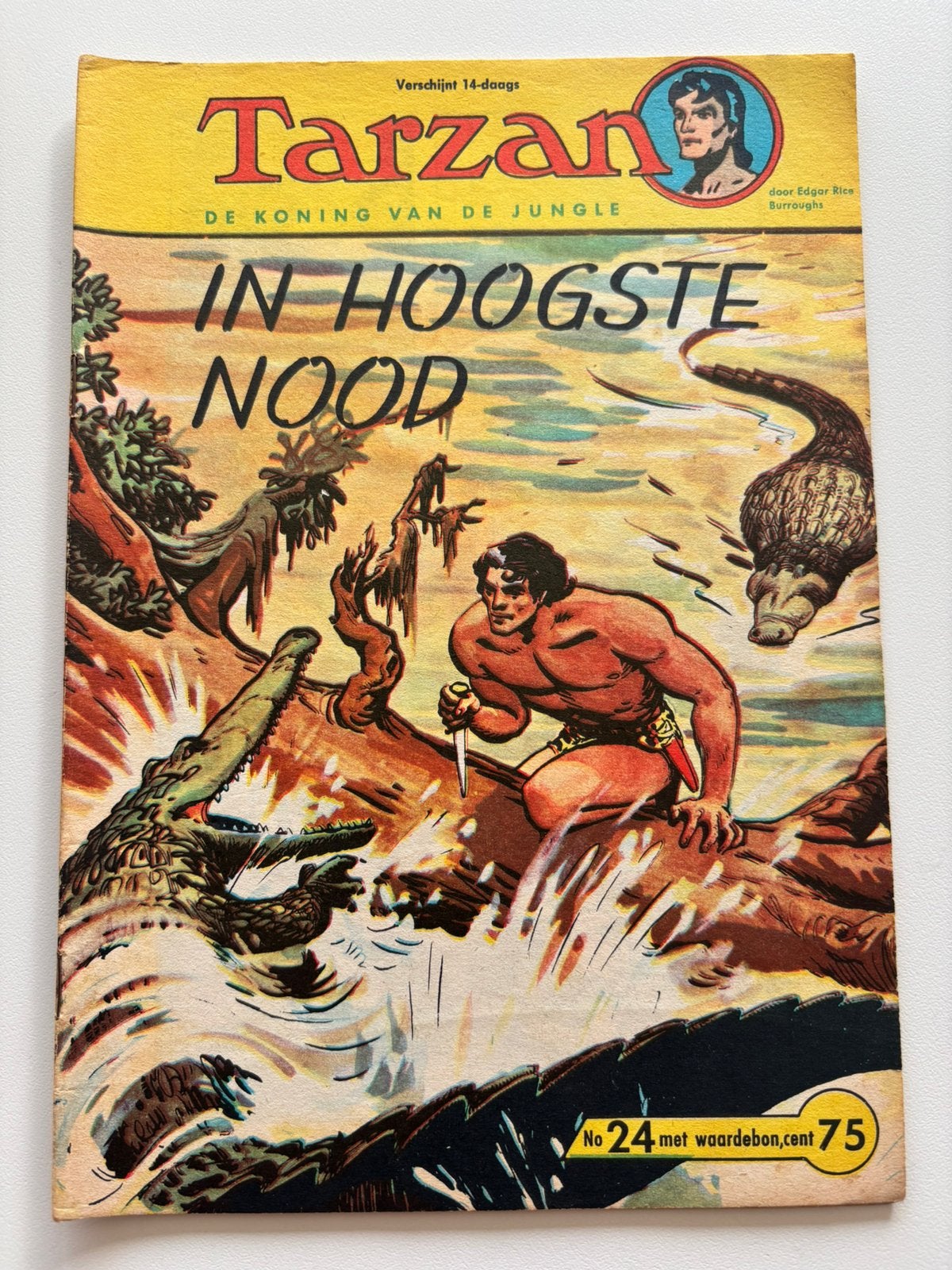 Tarzan strip nr 24 In hoogste nood., Eén comic, Ophalen, Gelezen