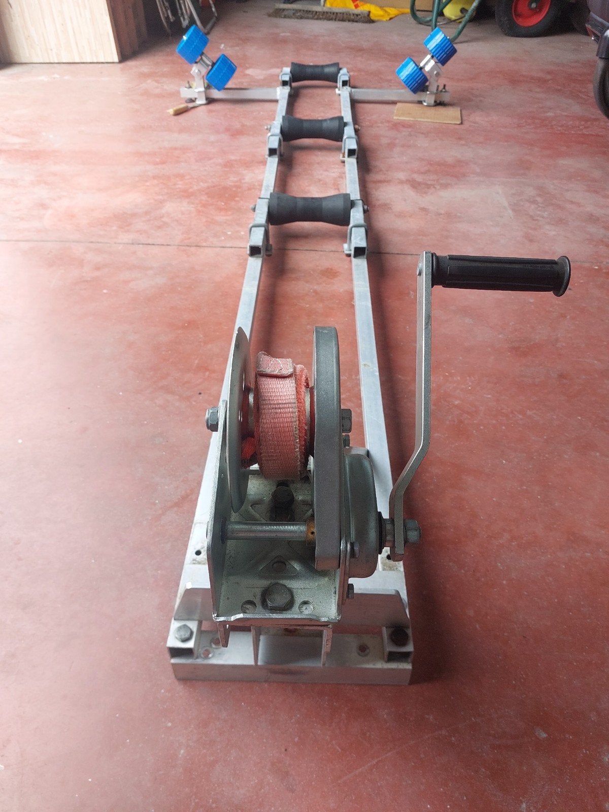 Frame voor boot lengte 2,55m  met Delta winch, Watersport en Boten, Speedboten, Ophalen