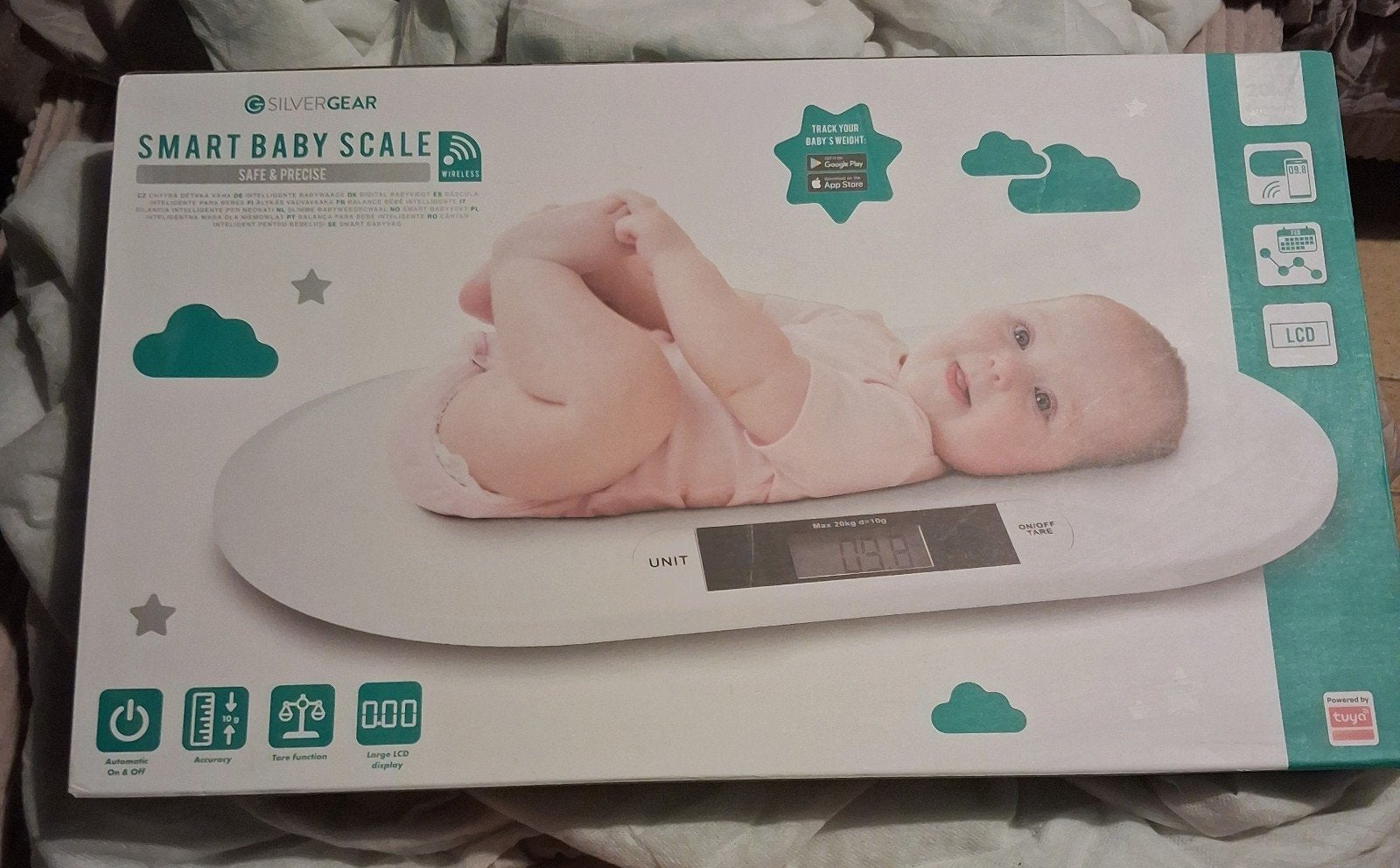 Babyweegschaal, smart baby scale, Silvergear., Elektronische apparatuur, Weegschalen, Ophalen, 1 tot 500 gram, Personenweegschaal